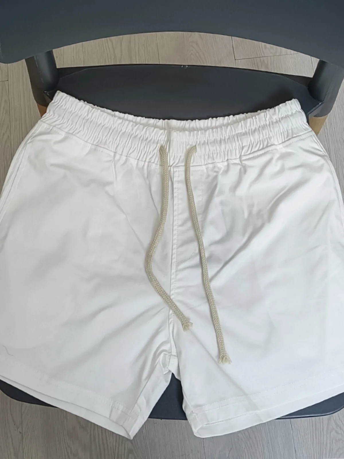 

Летние повседневные хлопковые шорты-бриджи прямого кроя для молодежи, дышащие, однотонные, ультракороткие, в стиле рабочей одежды