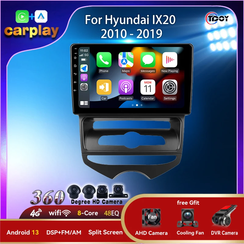 

Autoradio For Hyundai IX20 2010 - 2019 Carplay Android Auto Wireless Bluetooth Unit Head Car Radio Android 15 Player Car Video