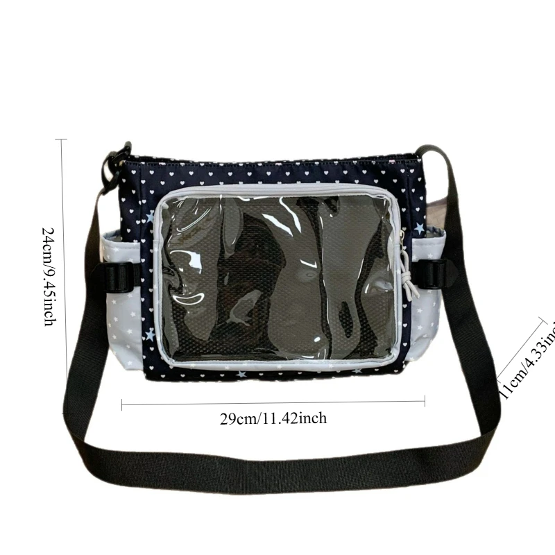 Polka Dot Crossbody Shoulder Bag for Women Large Capacity Transparent Shoulder Bags Comfortable and Versatile Texture Ita Bag view 6