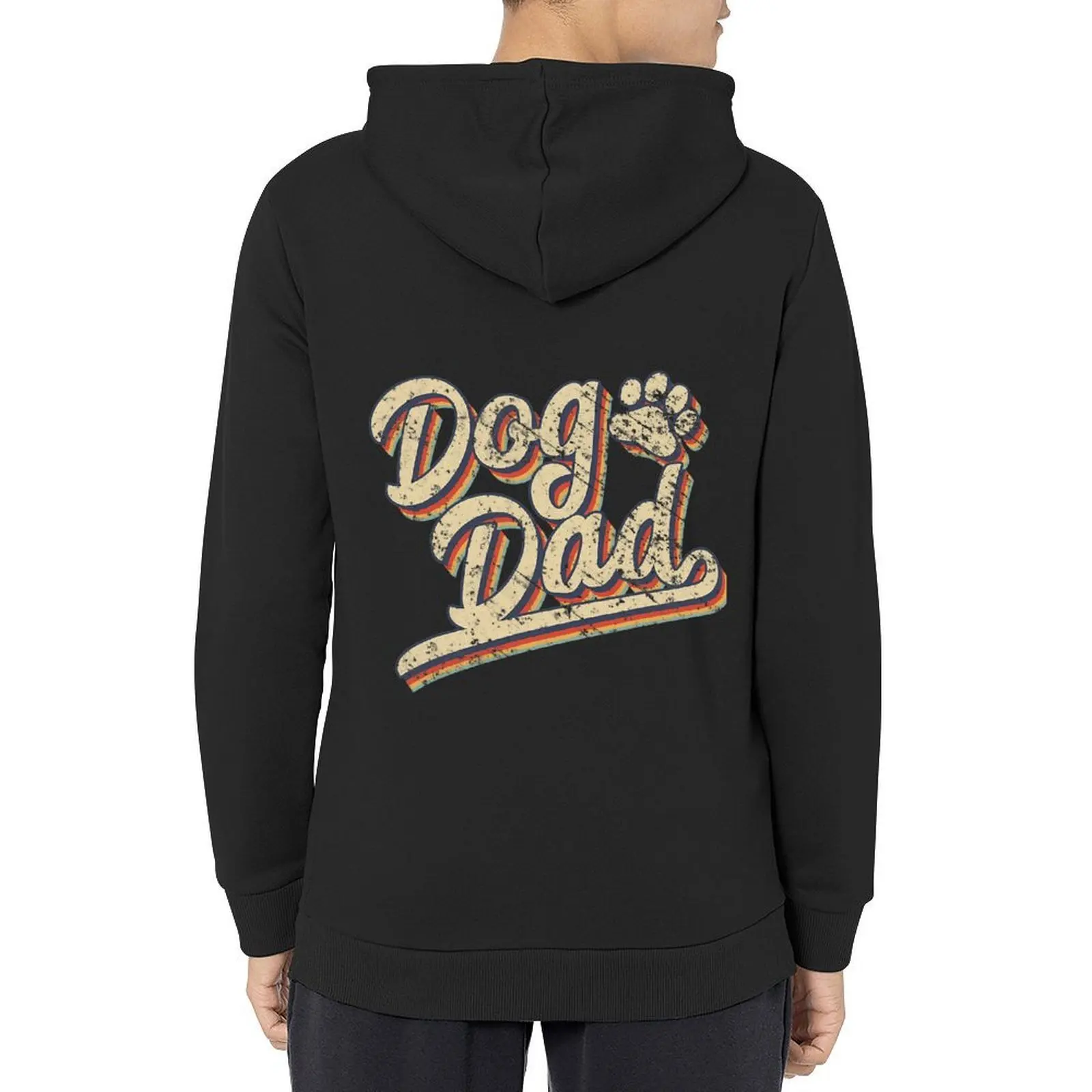 

Dog Dad Retro Vintage Dog Dad Father's Day Hoodie men's coat fashion men men's sweat-shirt male clothes hoodie man