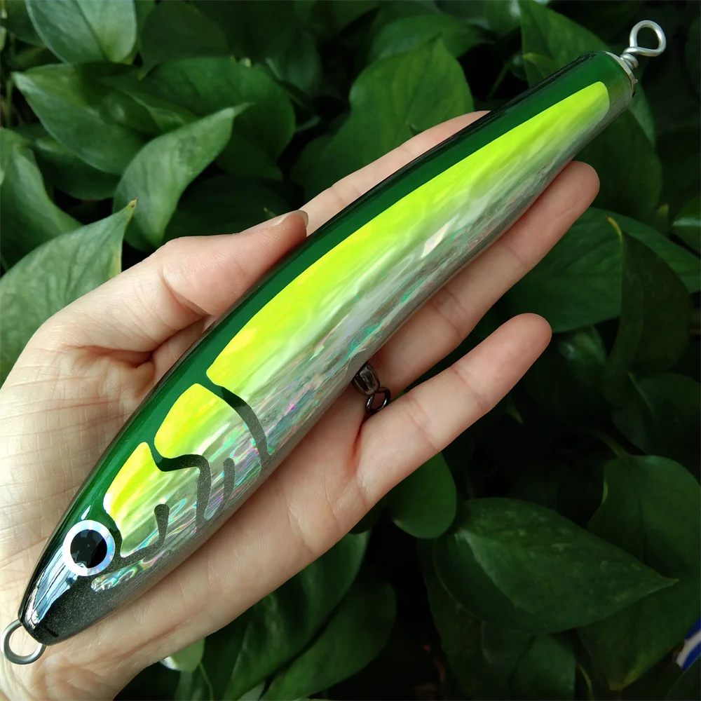 

17cm 49g Big Pencil Fishing Lures Topwater Floating Stickbaits Hard Baits Tuna Seabass Fake Fishing Tackle