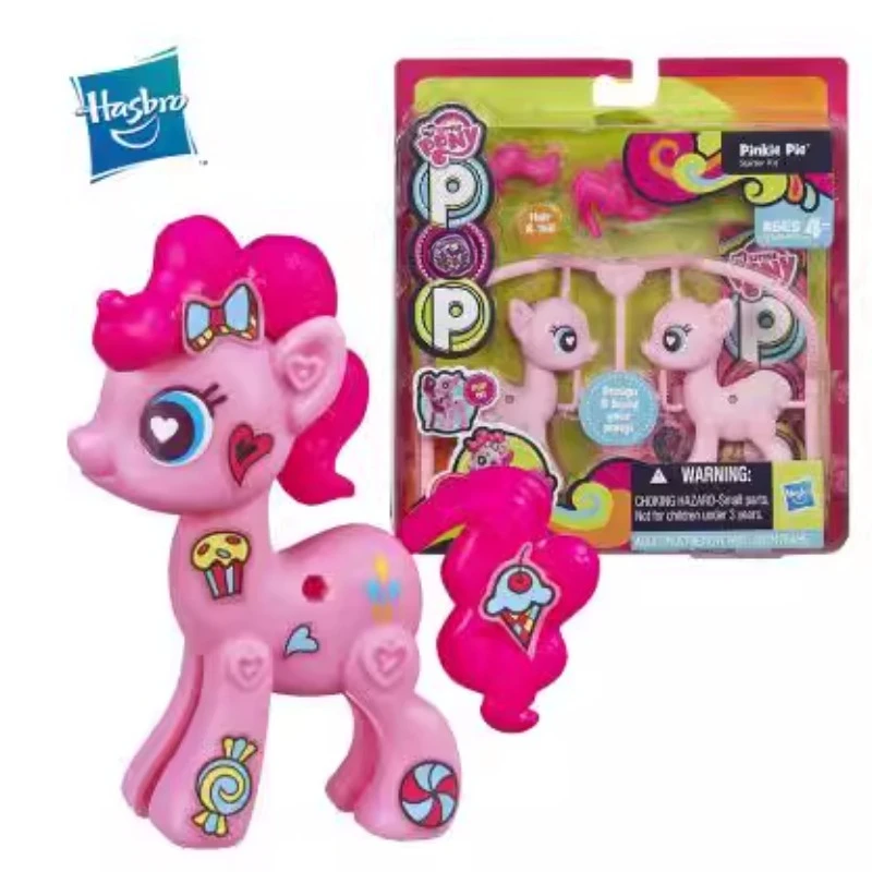 Hasbro mein kleines Pony Regenbogen Basis Set lila Vergnügen weichen Jenky Biker militärische Action figuren Mädchen Spielzeug Geburtstags geschenk