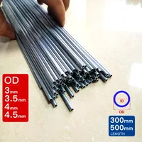 3pcs-8pcs aluminum pipe outer diameter 3 3.5 4 4.5mm length300 500mm Hollow straight round aluminuim tube piping 6063