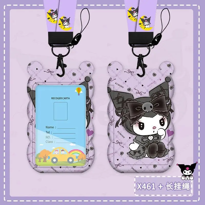 

Sanrio Kuromi Card Holder Cartoon Work Permit Work Card Access Control Water Card Bus Subway Card Holder Girl Gift