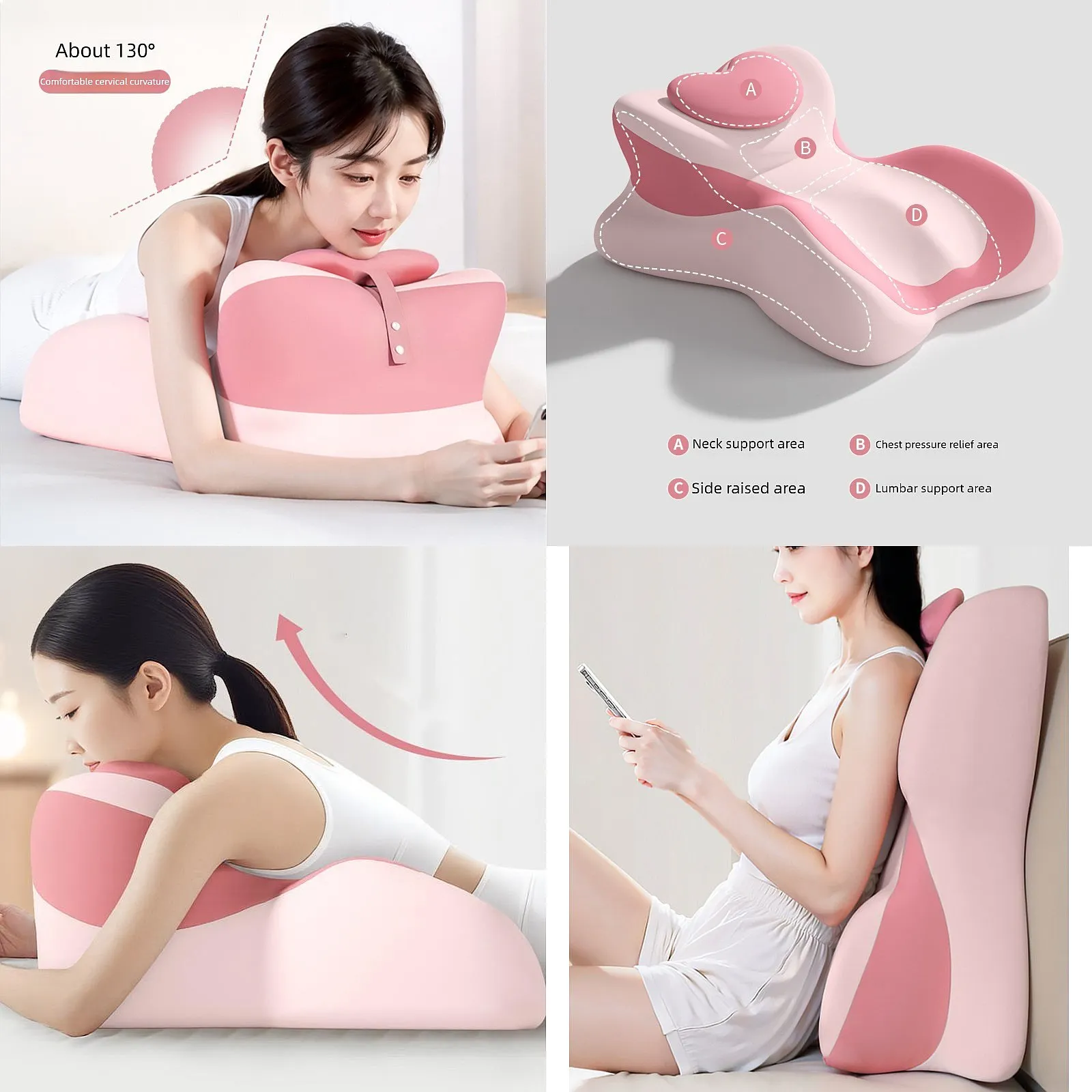 2026 Memory Foam Pillow Bed Suitable For Couples Ergonomic Pillow Couples Lift Hip Waist Abdomen Support Car Home Bed Cushion