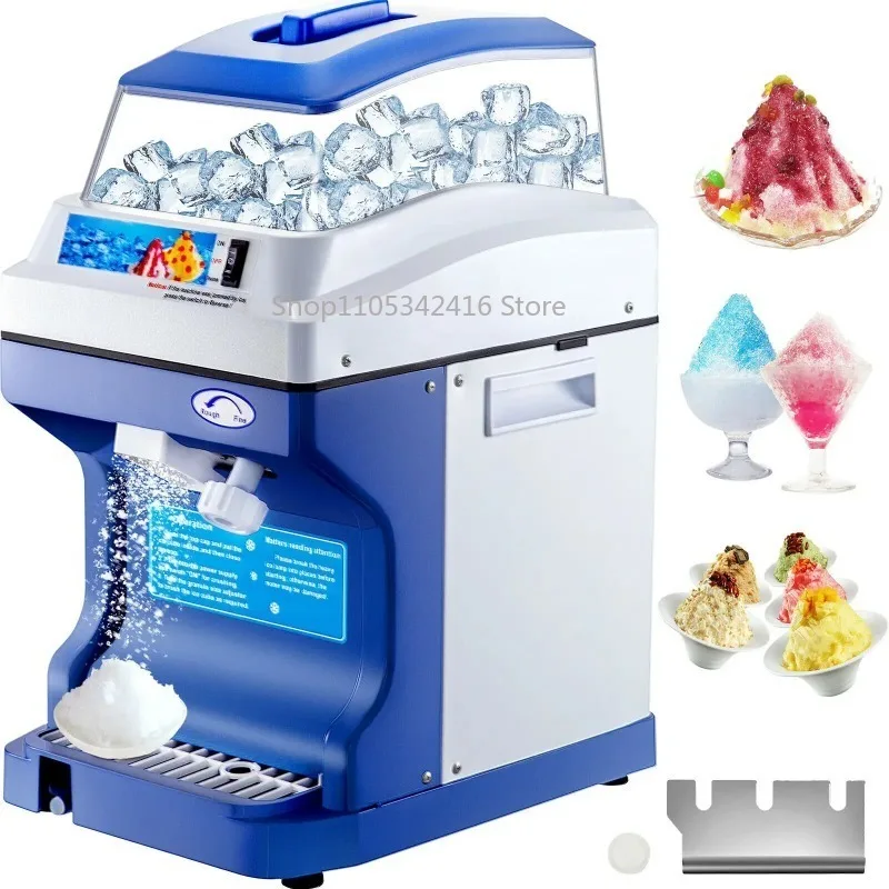 Máquina Eléctrica para Picar Hielo, Trituradora de Hielo, Licuadora para Smoothies, Granizadora, Desmenuzadora para Hacer Cubos de Hielo para Conos de Nieve, 120/200 KG/H