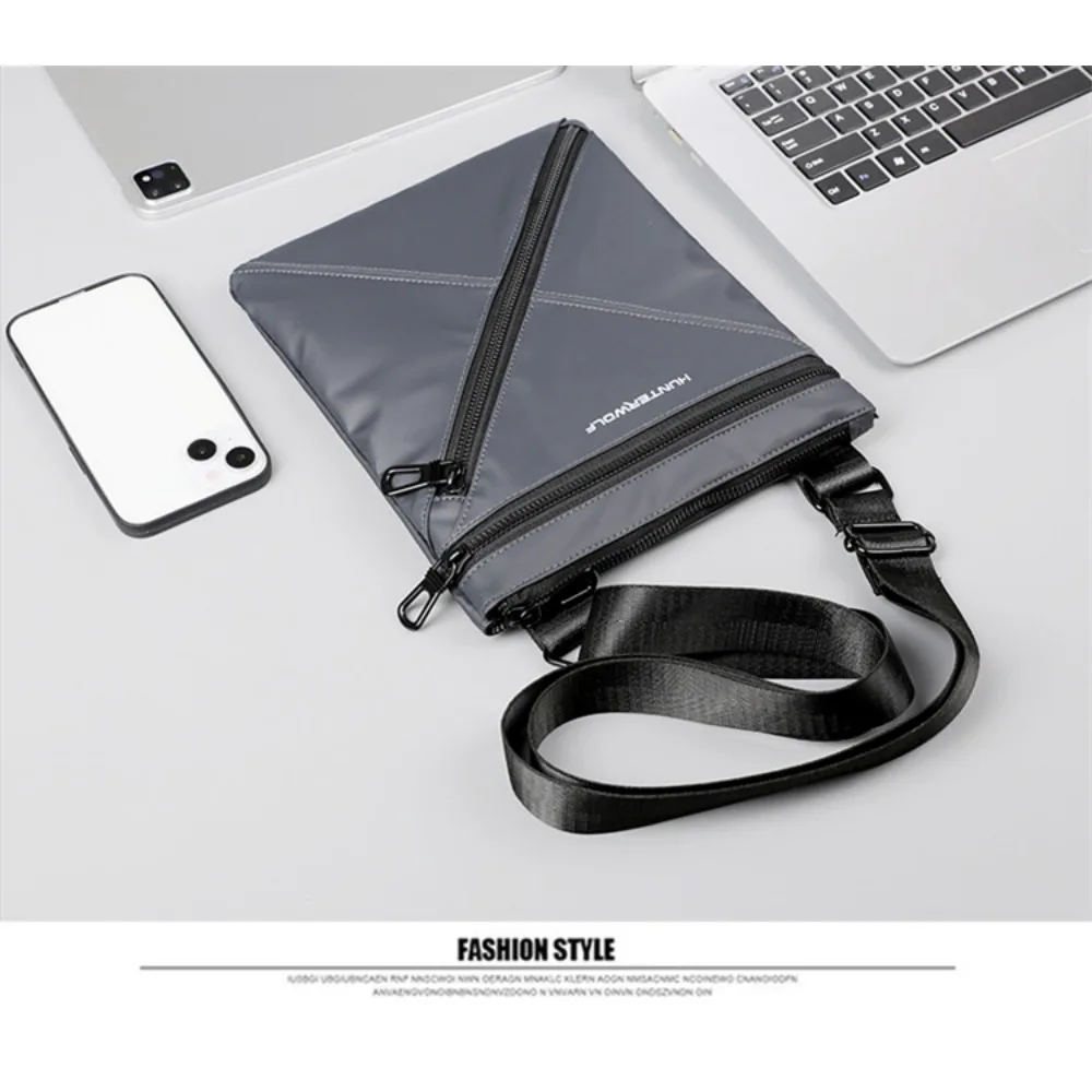Wasserfeste Herrentasche, Umhängetasche, Lässige Crossbody-Tasche mit Großer Kapazität, Modischer Herrenrucksack – Detail 8