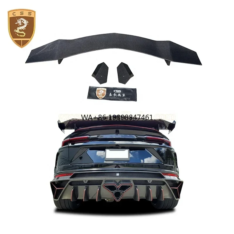 

New Arrival 3K Real Carbon Fiber Car Rear Spoiler for Lambor Urus Upgrade to MSY Style