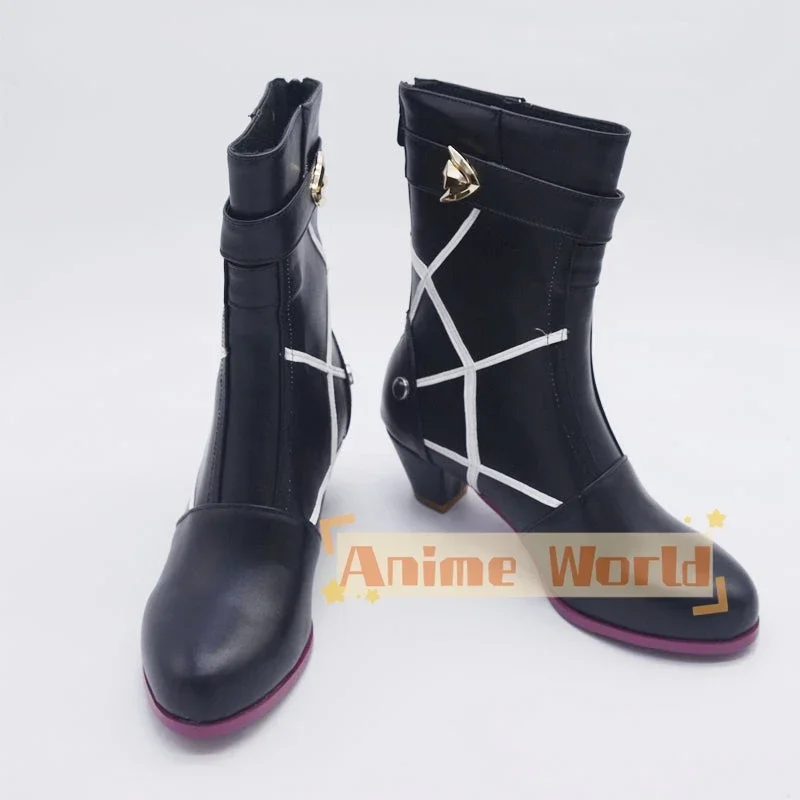 Honkai: Star Rail Kafka Black Cosplay Shoes Halloween Carnival Boots Custom Made