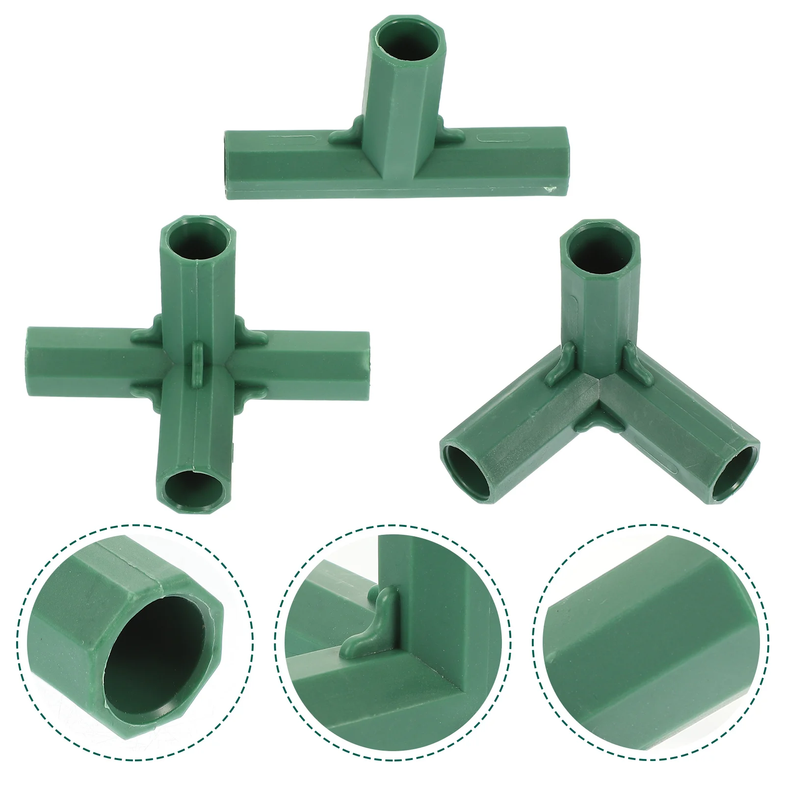 

20 Pcs Plant Three-way and Four-way Connector Indoor Gardening Frame Supply Connectors Mini Frames