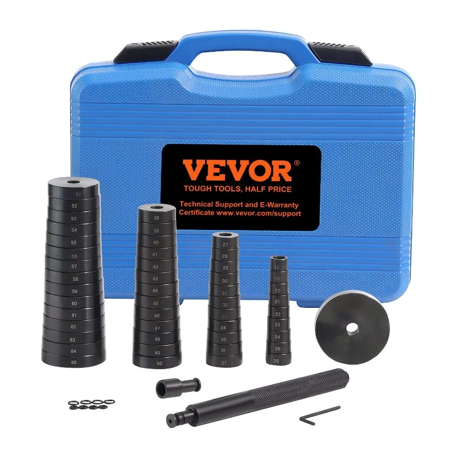 

52PCS Custom Bushing Bearing and Seal Driver Set Transmission Wheel Axle Bearing Race Seal Driver Installer Remover 18-65