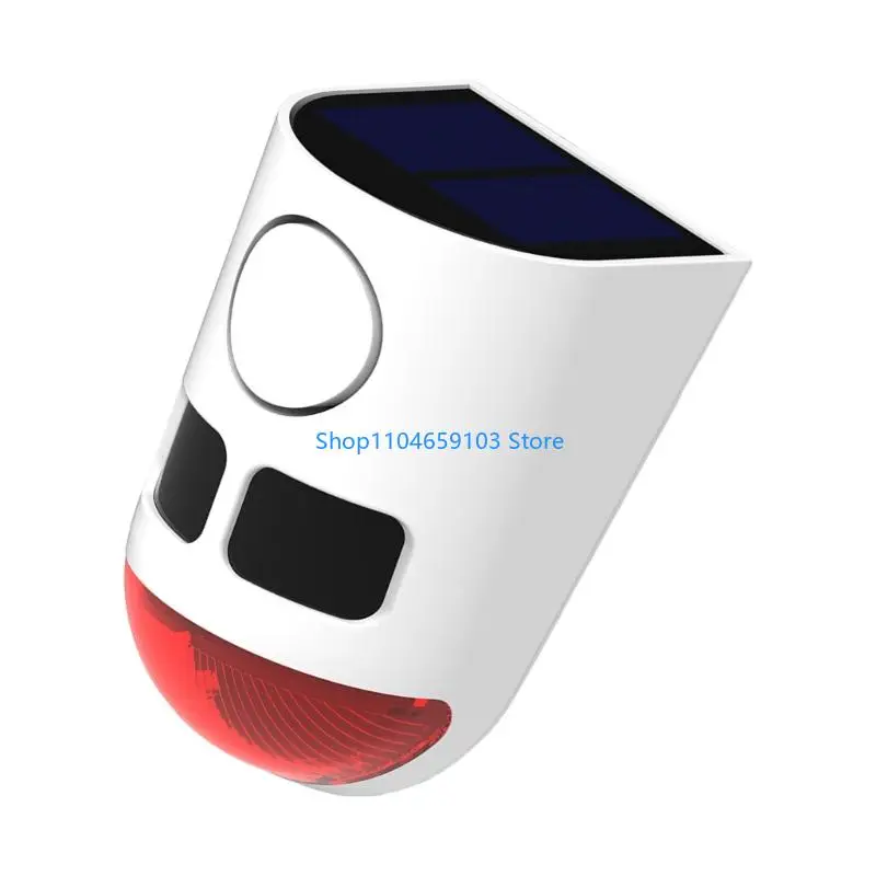 

Long Battery Solar Energy Motion Sensors Alarm Including 13 Sound Option & Timed Playbacks for Outdoor Security