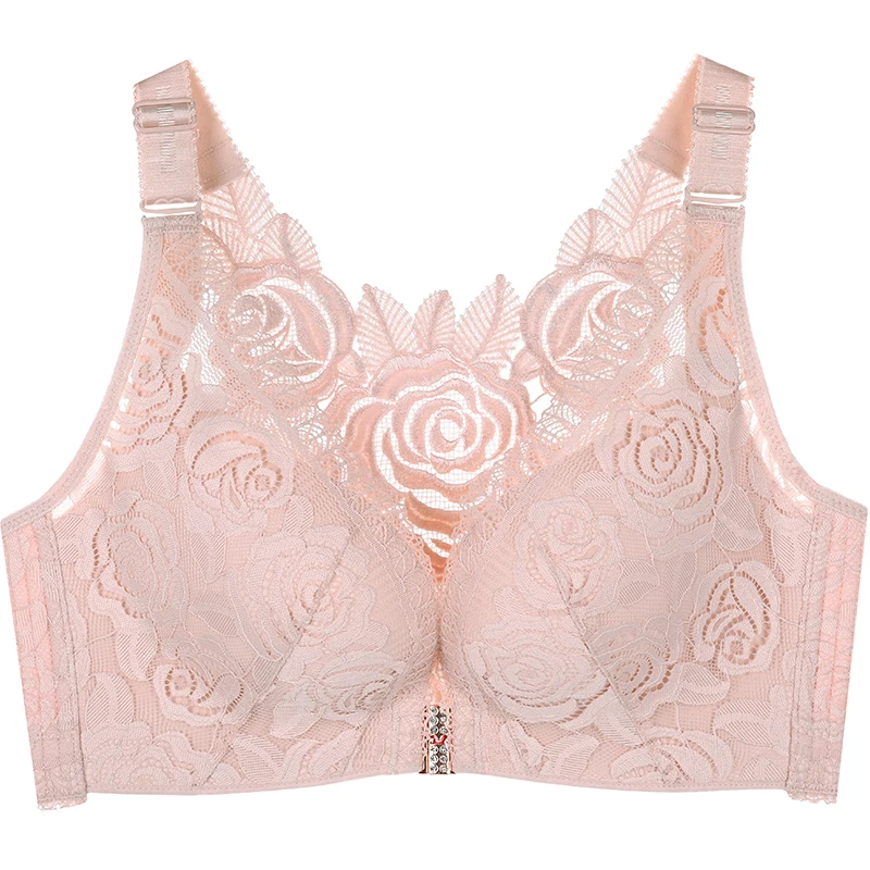 2026 Floral Secrets Comfort Rose Bra Front Closure Rose Lace