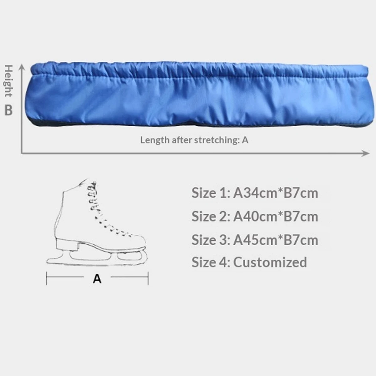 غطاء حماية لشفرة السرعة مقاوم للماء مع ثلج للخدش مع مرونة متوفرة مثالية للهوكي/الشكل/الزلاجات الجليدية