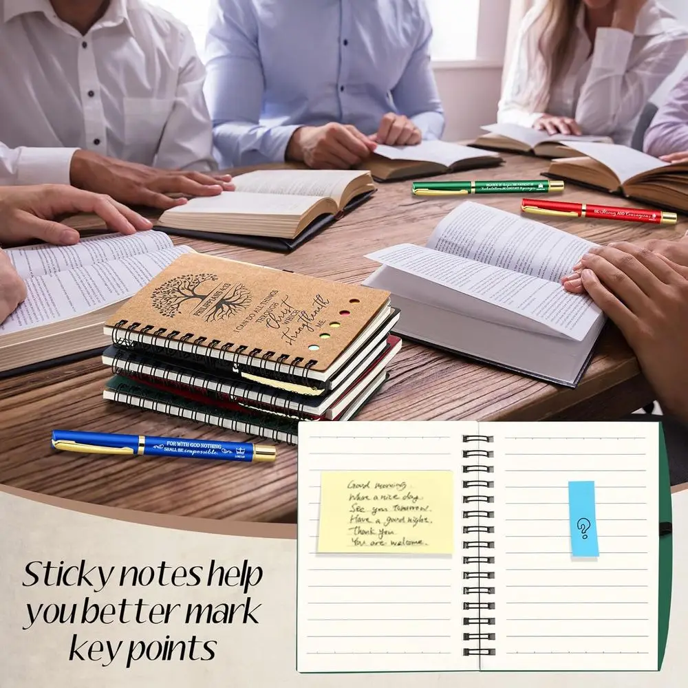 Bulk Christian Prayer Journals & Pens: 100-Piece Religious Gifts for Church, Men & Women