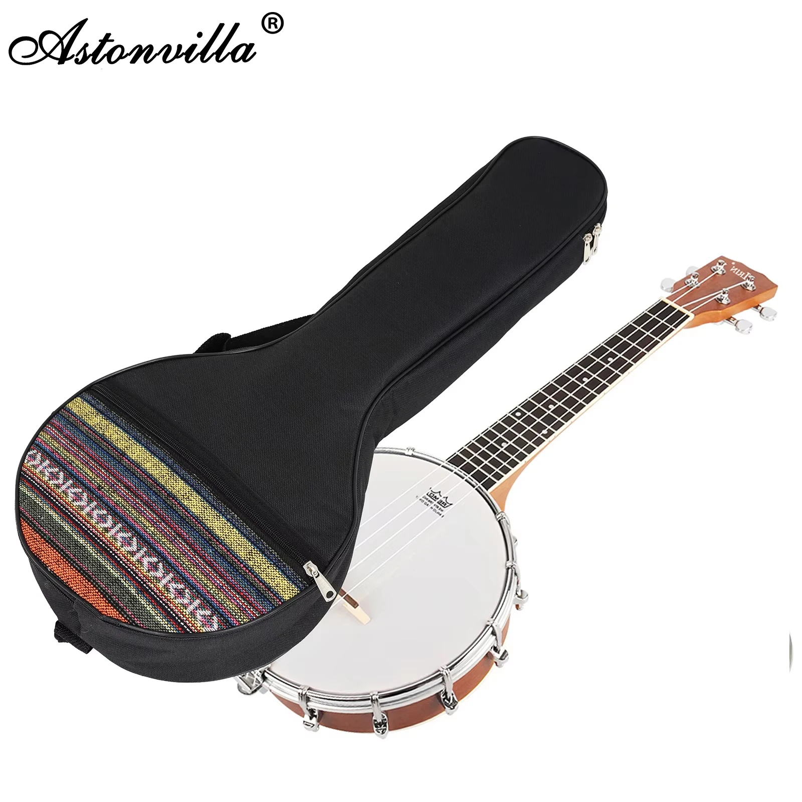 4-saitige Banjo Gigbag Konzert ethnischen Stil sowie Baumwolle Trage tasche Fall Banjo Ukulele Rucksack Musik instrument Zubehör
