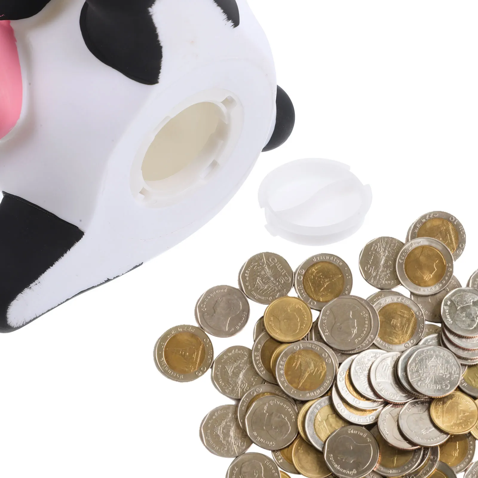

Cute Panda Shaped Piggy Coin Storage Jar Creative Money Box For Girls Vinyl Saving Pot Decorative Coin Holder Household Cash