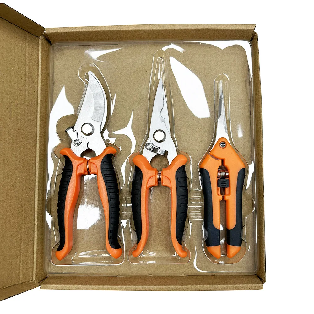 3 Pack Garden Pruning Shears, Stainless Steel Shears, Gardening Shears Scissors Pruning Shears for Gardening Tools