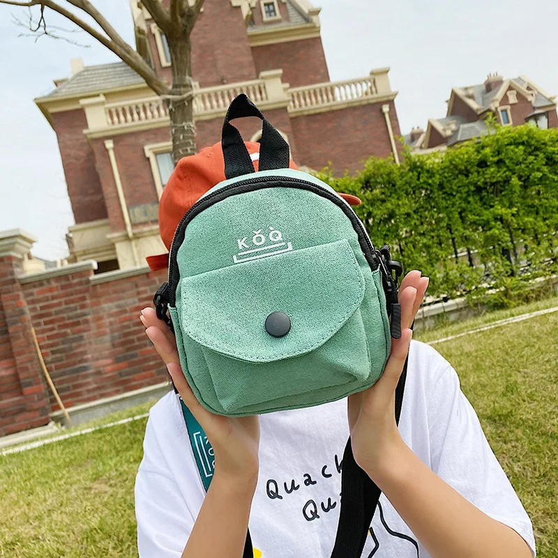 Casual Simple Fashion Bag Mobile Phone Canvas Bag Messenger Bag Bento Bag Office Handbag Student Single Shoulder Crossbody Bag image 2