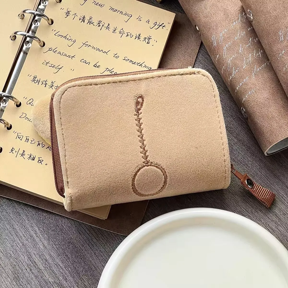 Cute Rilakkuma Bear Plush Stuffed Toy Wallet Purse Short Wallets for Women Girls Purses Money Clips Bag