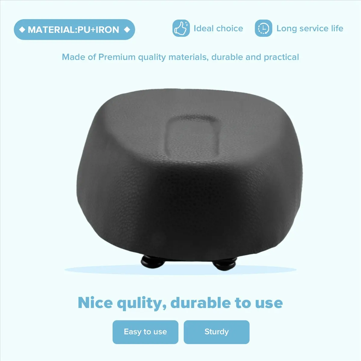 【STOCK】E-Bike Saddle Widen Four-Spring MTB Bike Saddles Soft Pad Electric Bikes Tricycle Scooter Seat Cycling Parts,Black