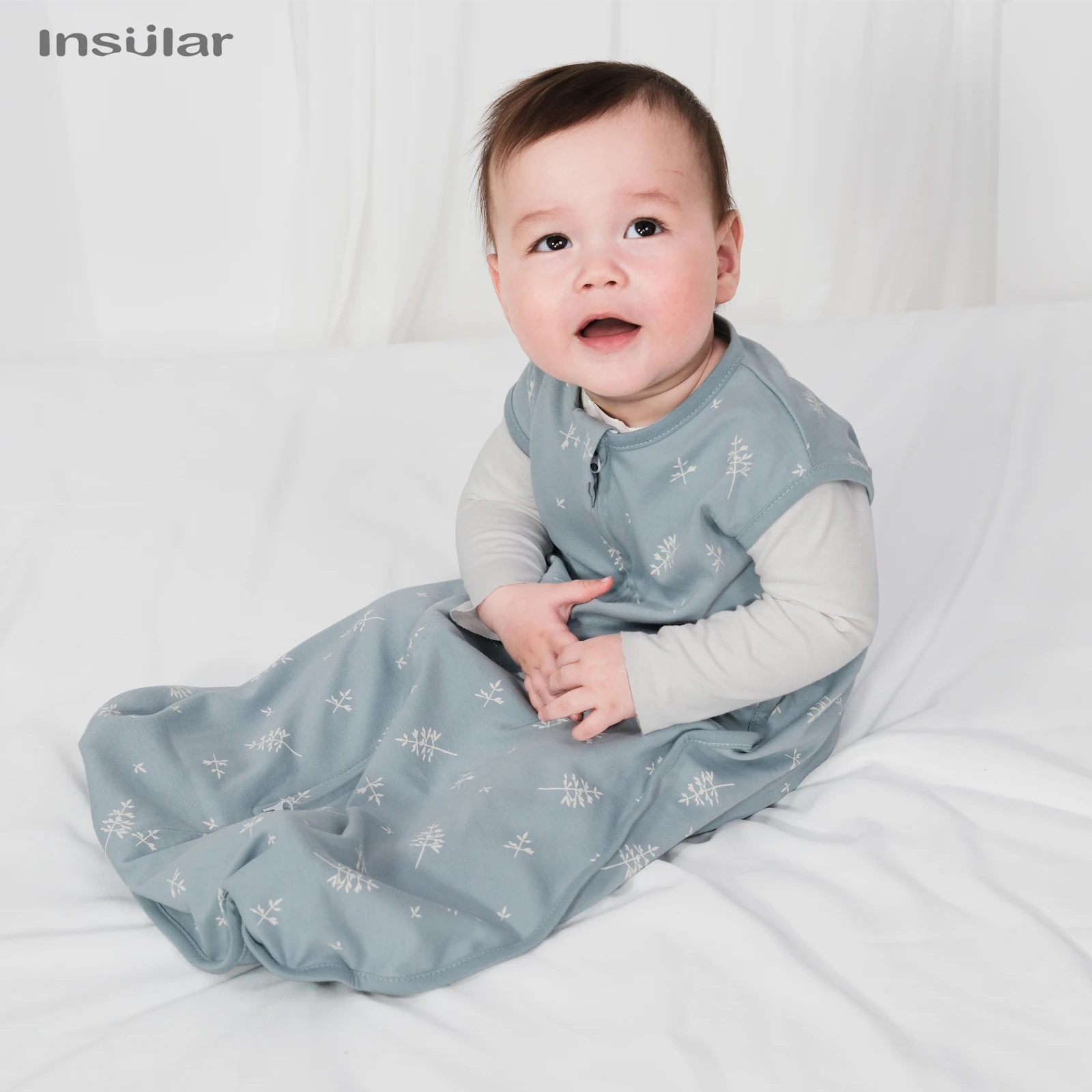 Insular Baby Sleep Sack Sleepping Bag Unisex Sleeveless 100% Cotton Wearable Bedding Blanket Suit Summer Soft For Baby Toddler