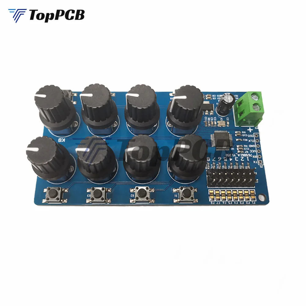 8 Channel Servo Driver Controller Tester Debugger Board Centering Instrument Module Overcurrent Protection for MG995 SG90 Servo