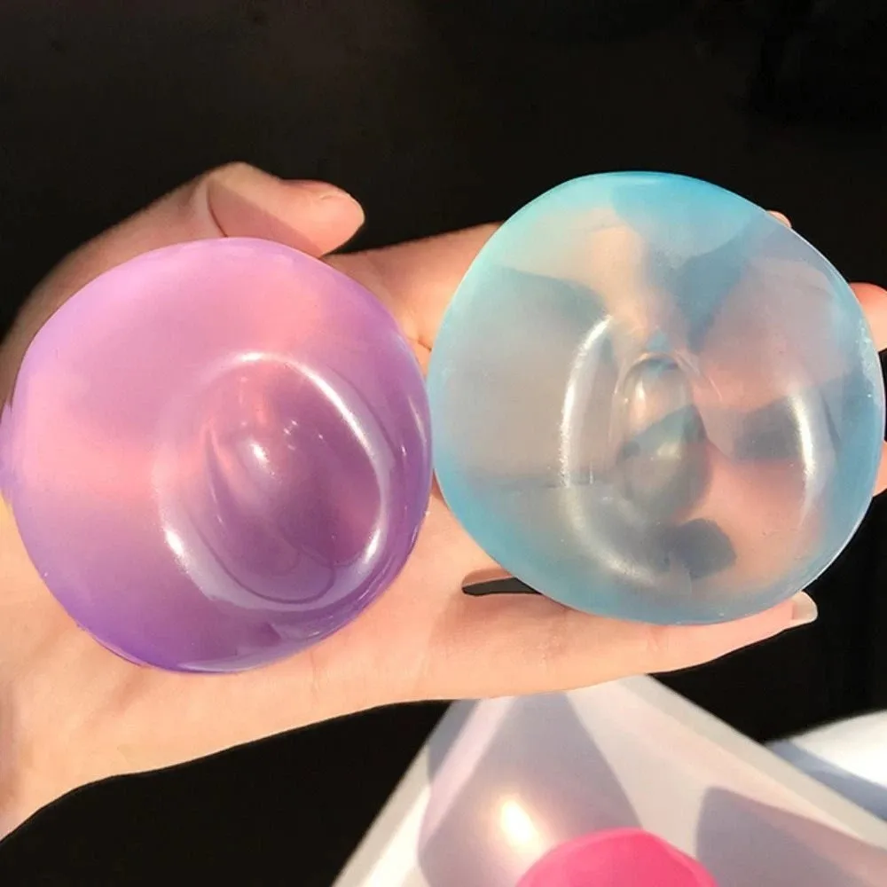 Soft Round Stress Ball Shapeable Stress Relief Squeeze Sensory Fidget Ball Slow Rebound Reusable Decompression Pinch Toy
