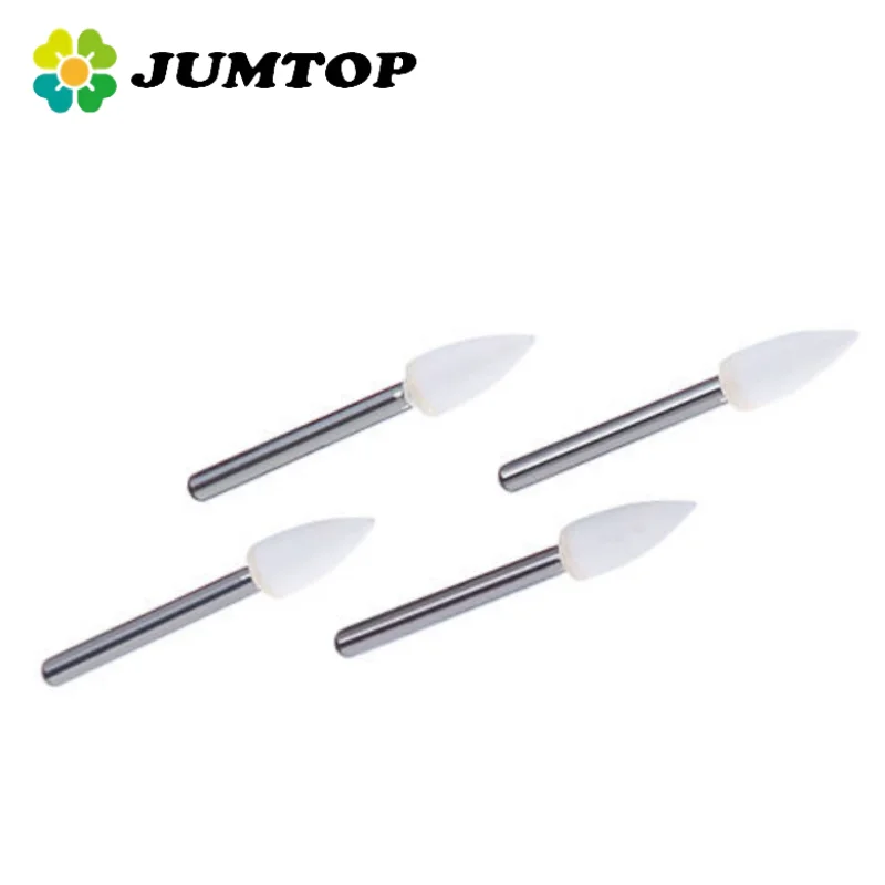 

JUMTOP 12Pcs White Stone Dental Composite Polishing Burs Dental Polish Kit Polishing Needles