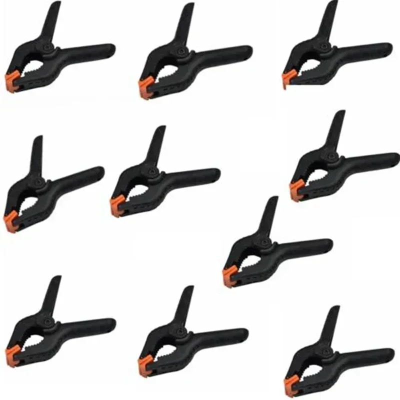 10pcs Photo Studio Photography Background Clips High Quality Metal Spring Clips Soft Plastic Tweezers Photo Clips Cable Clamp