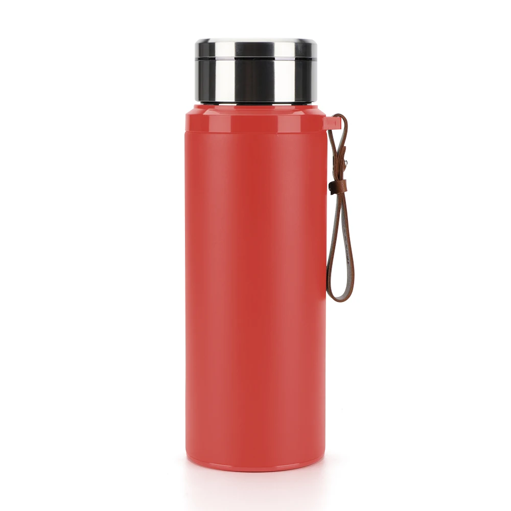 

800ML Vacuum Thermos Cute Double Wall 304 Stainless Steel Sports Water Bottle with Handle
