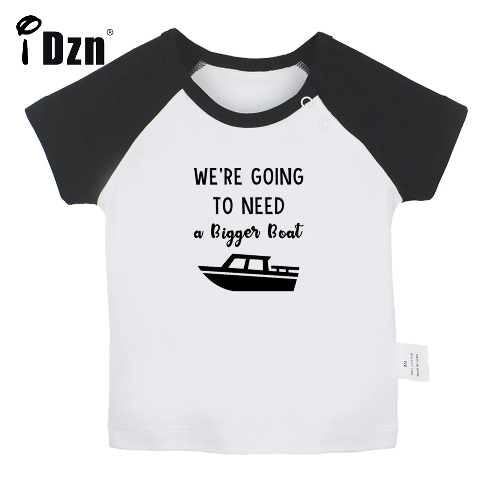 

We're Going to Need a Bigger Camper & Boat Printed Tees Cute Baby Boys T shirt Baby Girls Short Sleeves T-shirts Infant Tops