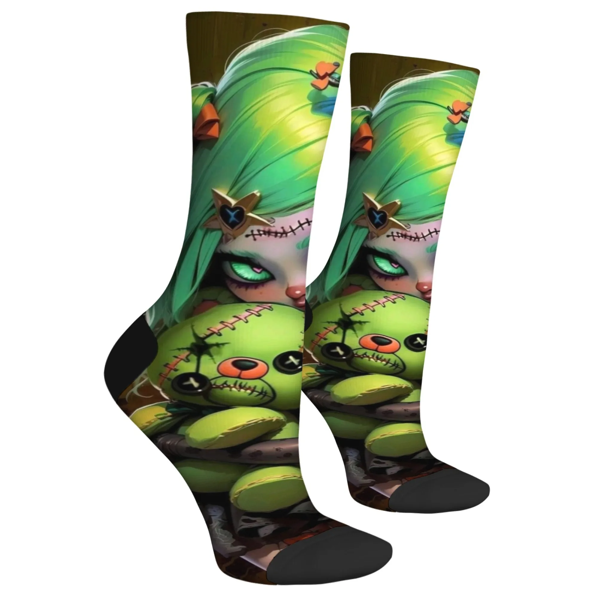 Novelty fairy tale children's game happy socks Harajuku retro cartoon style unisex street hip-hop trend socks holiday party gift