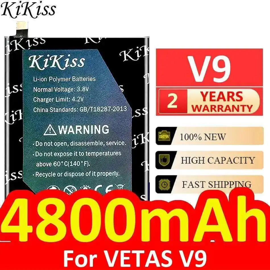 

4800Mah Mobile Phone Battery Premium Replacement For Vetas V9 Fast Charging