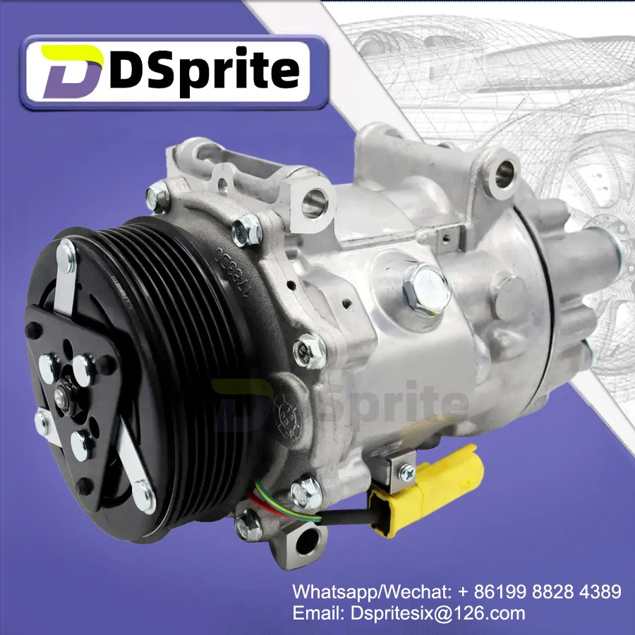 

Компрессор кондиционера переменного тока 9800782480 SD7V16 для Peugeot 807, новый эксперт для Citroen Jumpy DISPATCH 2,0 9687499380 648748