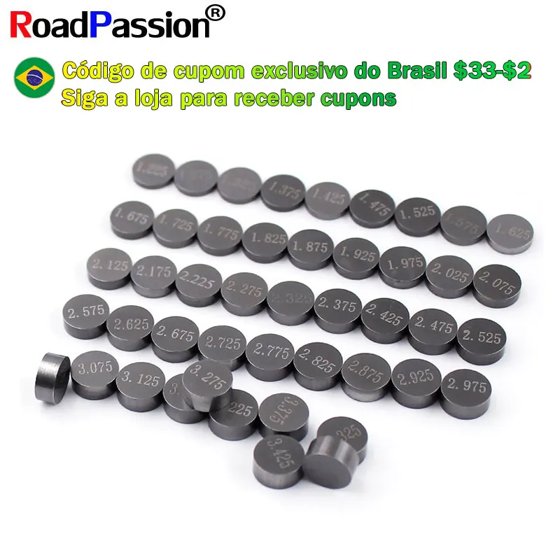 188 pçs motor de moto válvula ajustável calço recarga diâmetro 7.48mm kit para honda vfr800 vfr750 st1300 cbr600 vfr 800 750