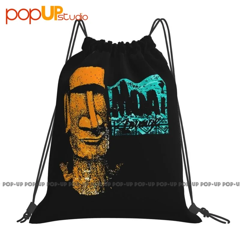 Tiki Bar Moai Totem Rapa Nui Easter Island Statue Drawstring Bags Gym Bag School Sports Style