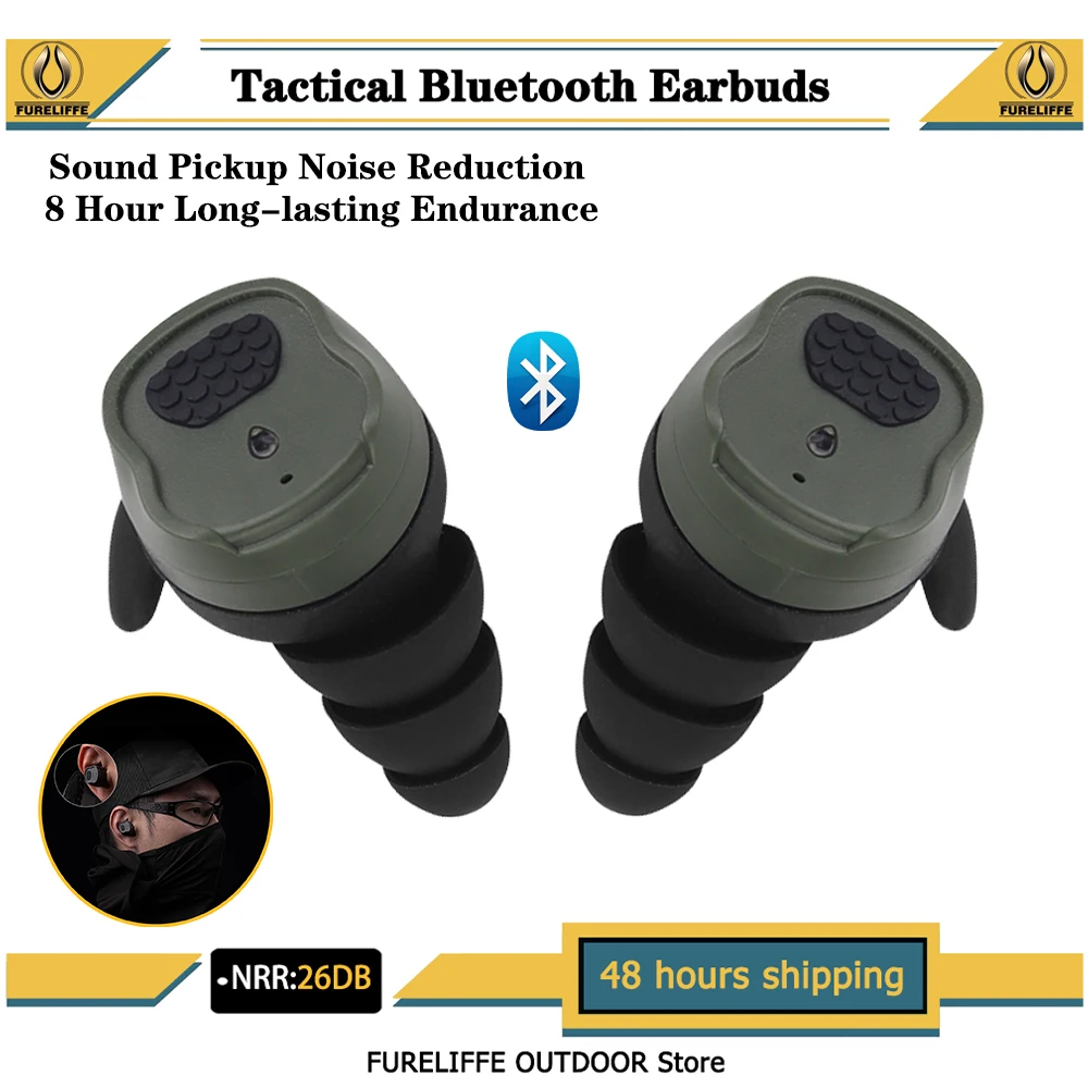 

Bluetooth 5,3 наушники электронный звукосниматель с шумоподавлением гарнитура-вкладыш для охоты и стрельбы защита слуха тактические наушники