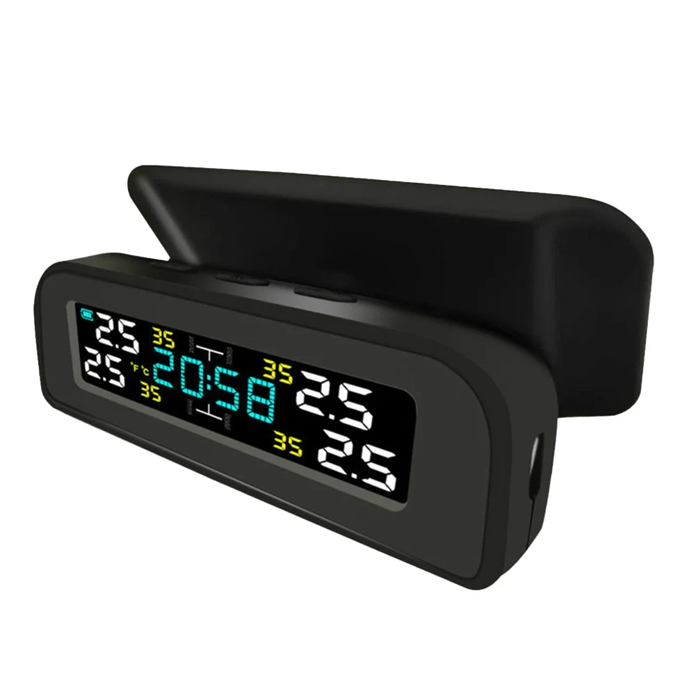 

17*11*6cm Tire Pressure Monitoring System Temperature Monitoring Sensor Low Battery Alarm Auto Power On And Off