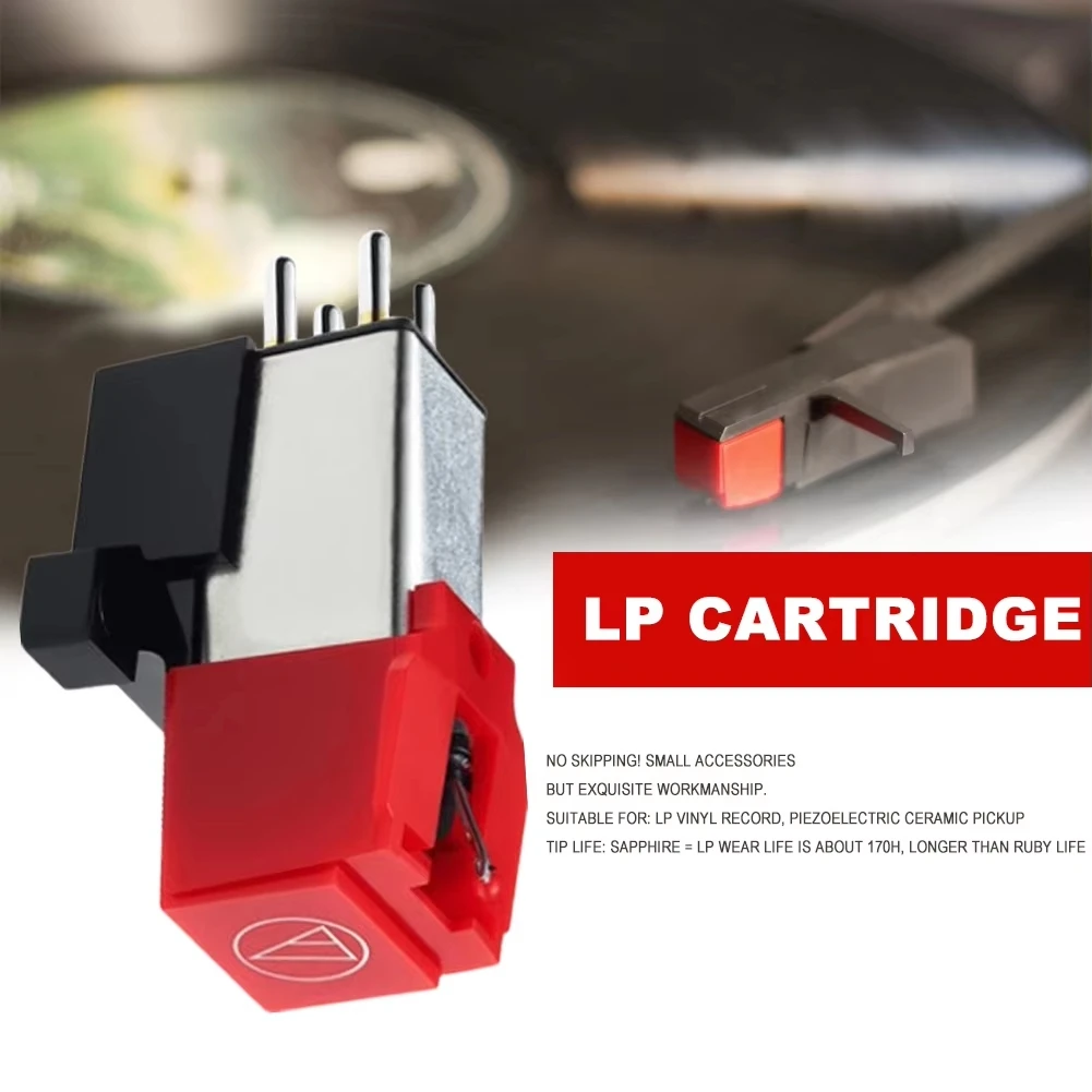 N87R AT91R Dual Moving Magnet Stereo Phono Cartridge Conical Diamond Stylus for AT-LP3 LP60 PL300 LP Vinyl Record Turntable