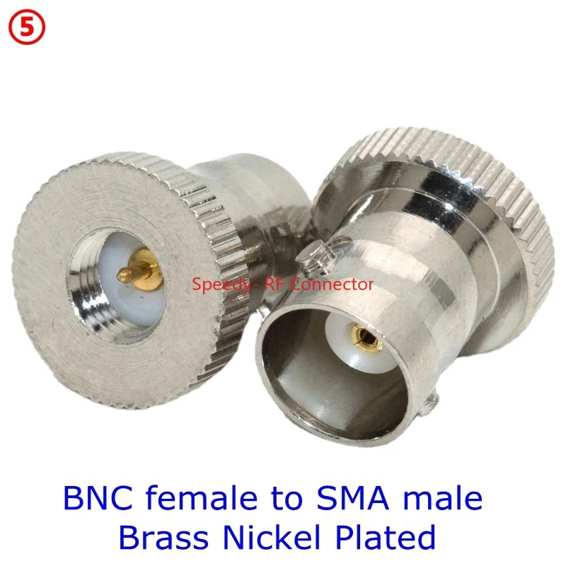 Прямой коннектор SMA-BNC Q9 папа-Мама, диск BNC-SMA для раций Motorola, адаптер Coax RF, латунь, быстрая доставка