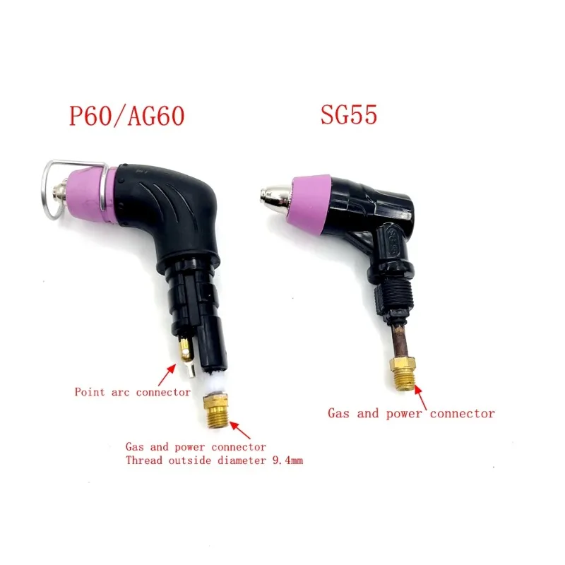 AG60 P60 Torch SG55 Torch Plasma Cutter Gun with/without Pilot Arc Plasma Torch 60A Plasma Cutting