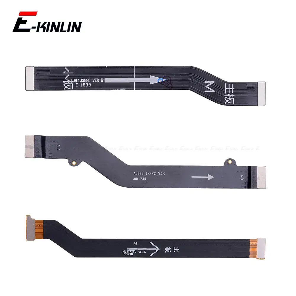 Cable flexible de conexión de la placa base principal al LCD para Huawei Y9 Y7 Y6 Prime Pro 2019 2018 Y5 GR5 2017