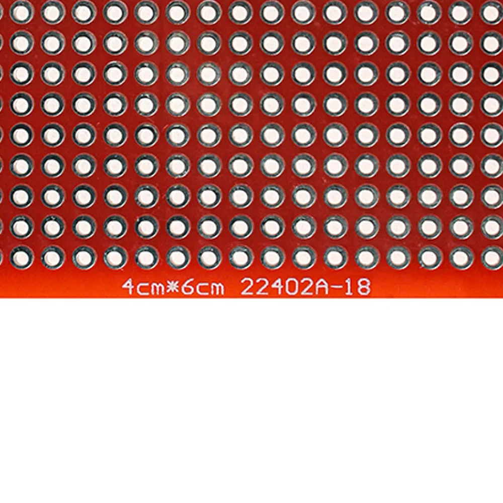 5PCS 4x6cm  Diy Universal Printed Circuit Board PCB  Soldering Board 4*6cm Double Side Prototype Board  Red Breadboard
