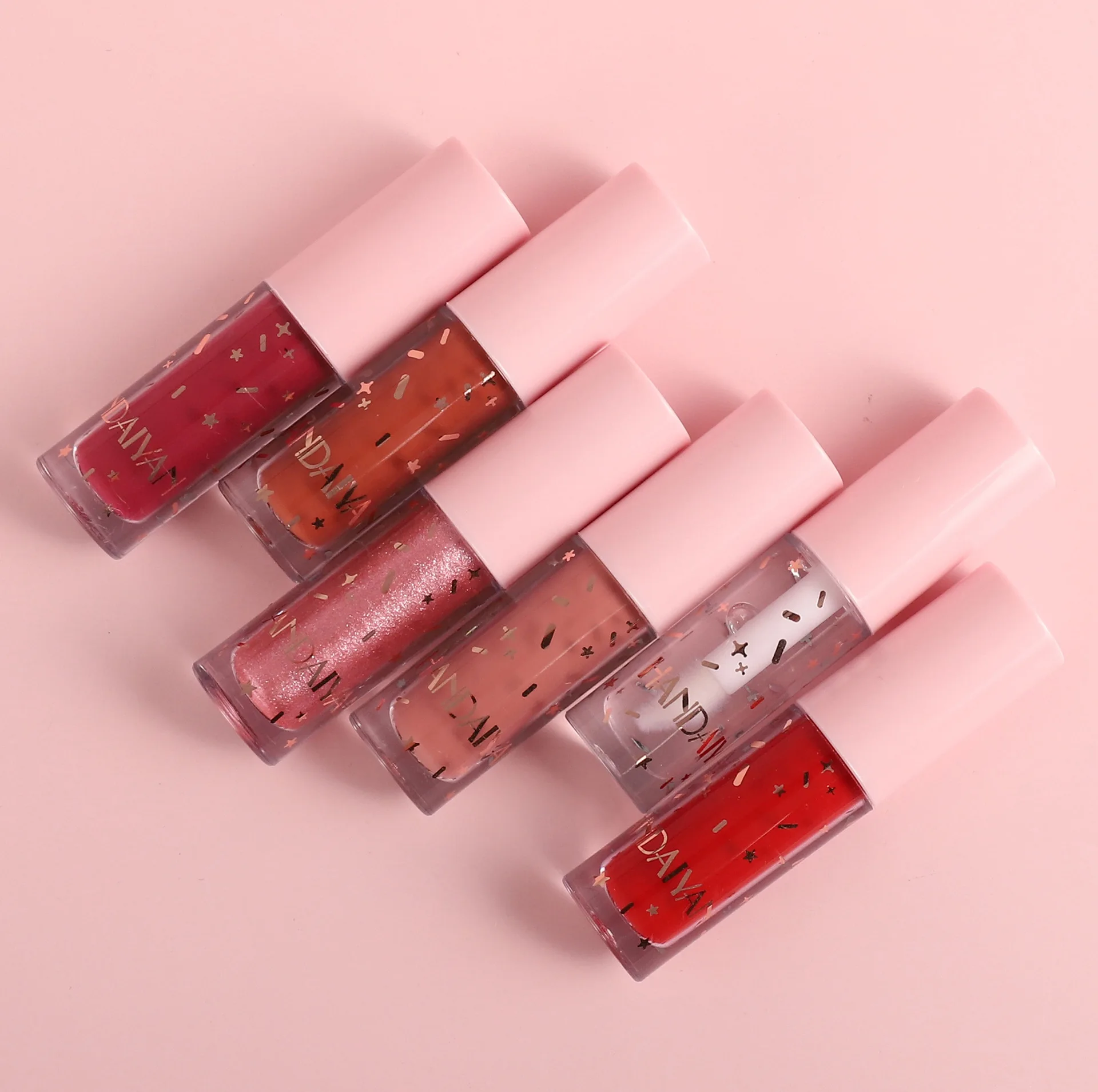 12 pçs/caixa fosco & hidratante conjunto de brilho labial lábios maquiagem batom líquido nebuloso & óleo labial transparente kit cosméticos à prova dwaterproof água