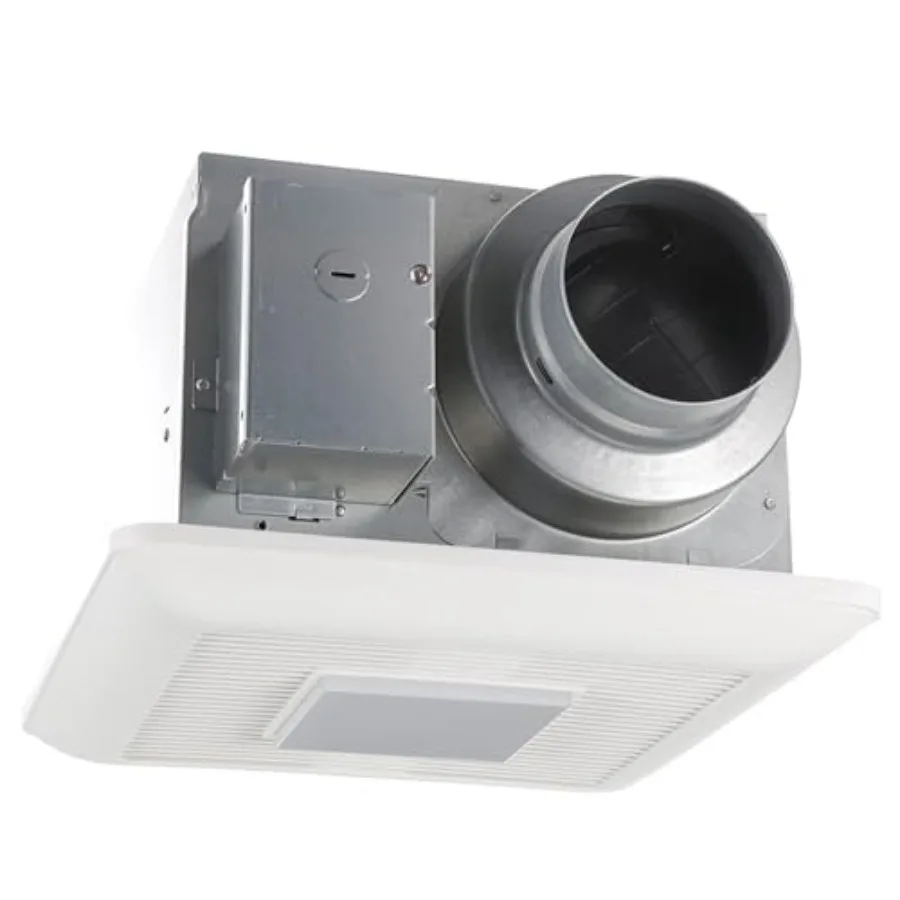 

WhisperCeiling Bathroom Exhaust Fan with Dimmable LED Light 50-80-110 CFM for Efficient Ventilation and Energy-Saving Illuminat