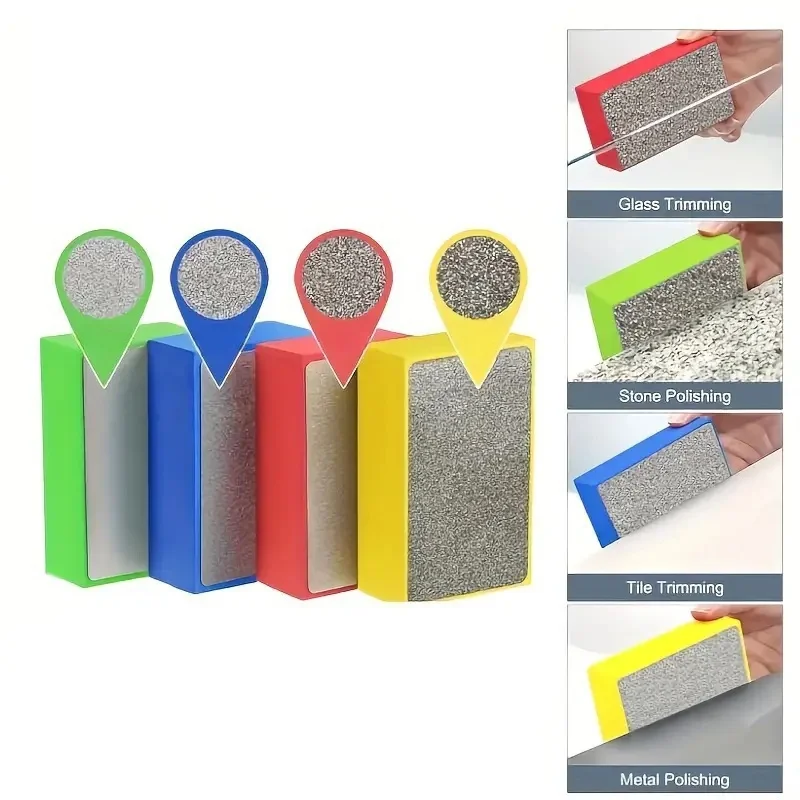

4 шт./1 шт. Алмазная ручная полировальная подушечка для полировки керамической стеклянной плитки, бетона, камня, мрамора, гранита, 60 # ,100 # ,200 # ,400 # неагриль