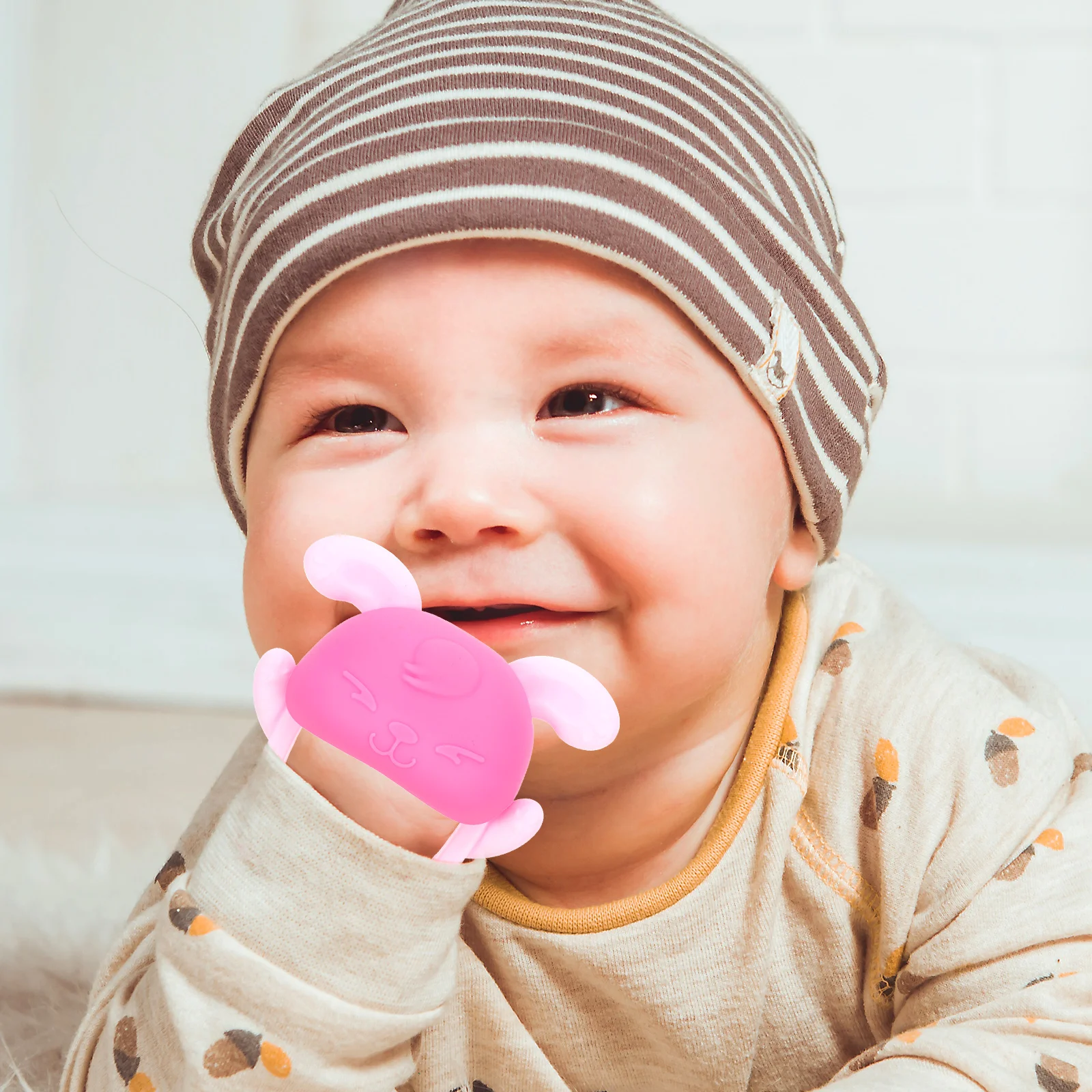 

Baby Teether Bracelet Toys for Babies Infant Teething Newborn Chew Rabbit Silica Gel Toddler Molar
