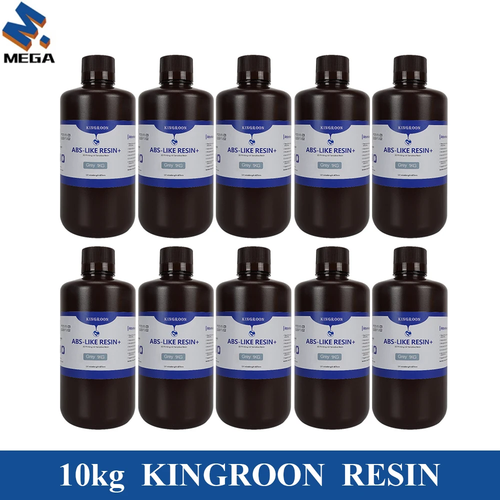 10KG Kingroon ABS-LIKE Photon UV Resin Water-Washable Standard 405nm for LCD 3D Printers Liquid Printing Uv Resin Rapid cured