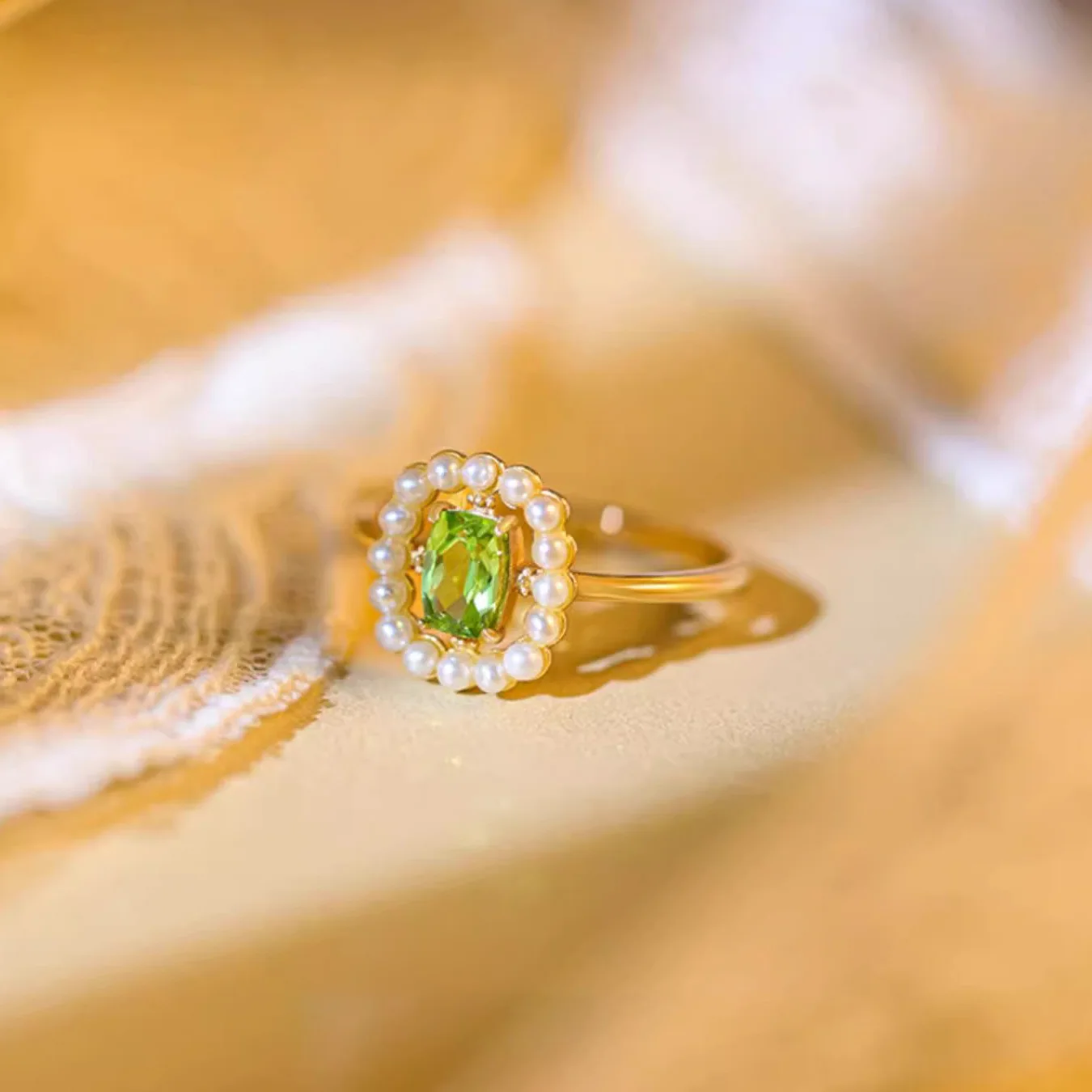 

Легкое роскошное женское кольцо в японском стиле с оливковым жемчугом в стиле ретро, чистое серебро 925 пробы, нишевый дизайн, элитный темперамент